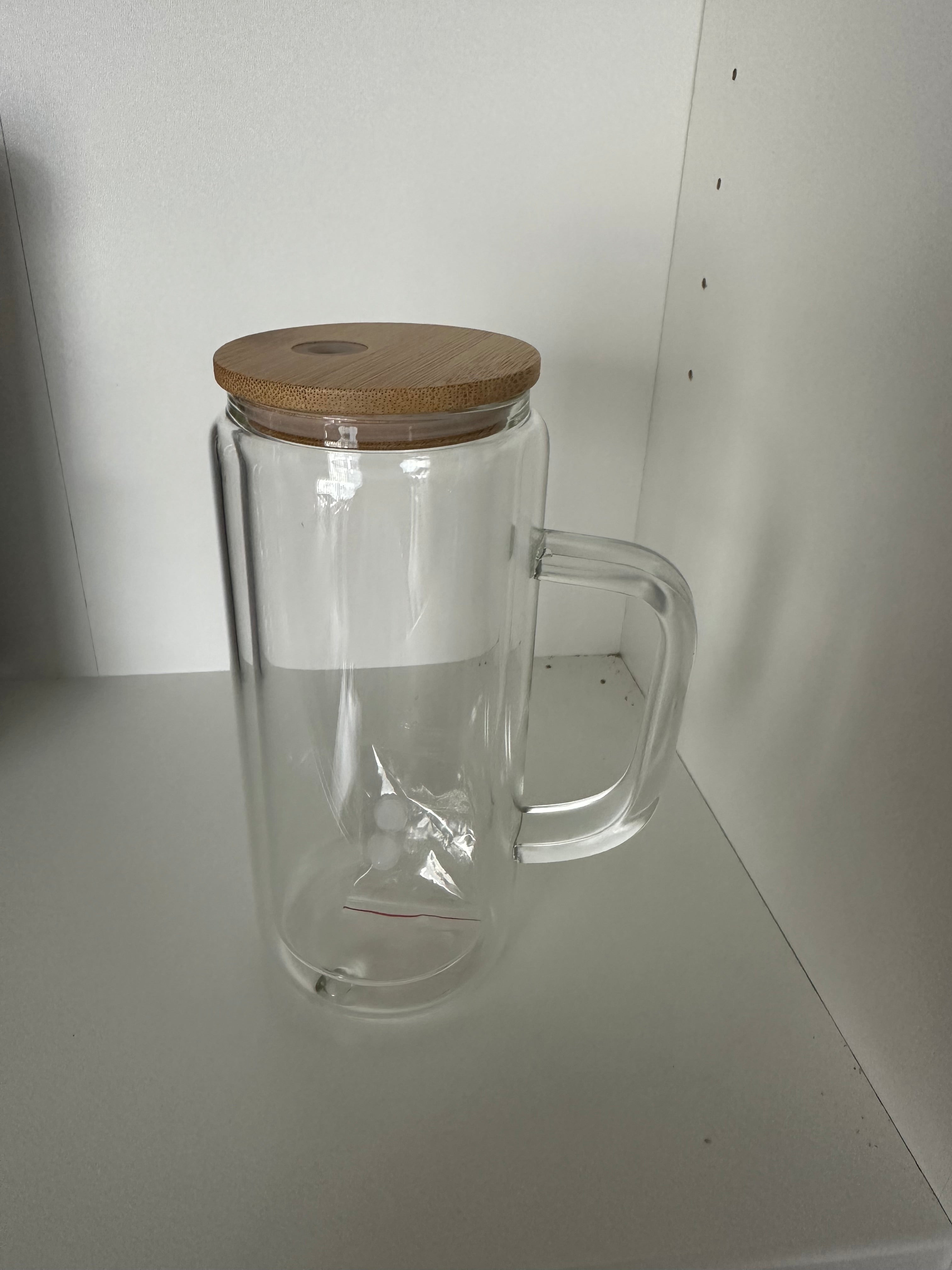 20oz Glass SnowGlobe with Handle