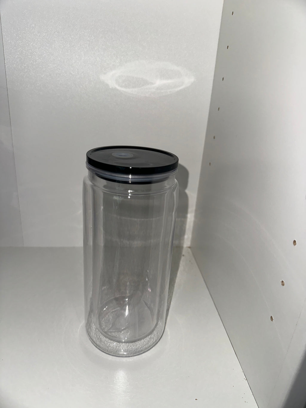 16oz Acrylic SnowGlobe with Black Lid