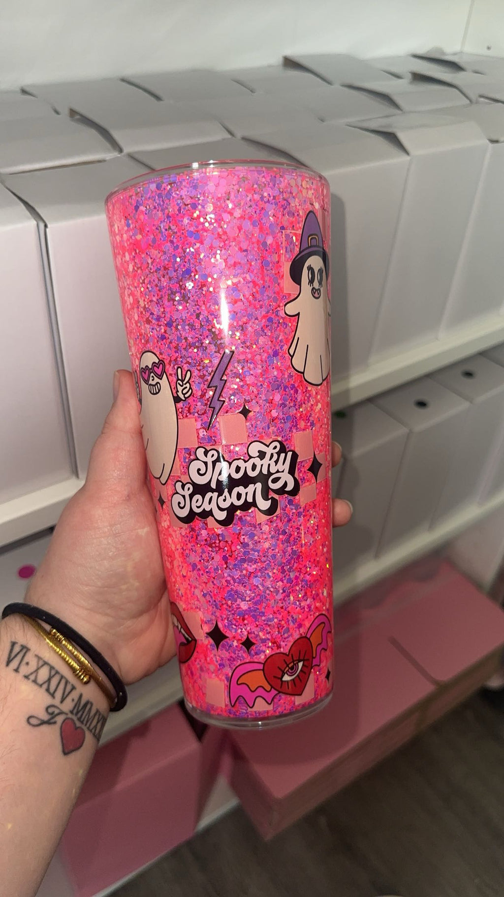 24oz “Spooky Season” RTS SnowGlobe Tumbler