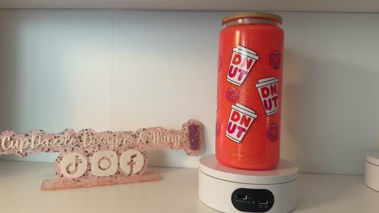 20oz with handle RTS Glass SnowGlobe